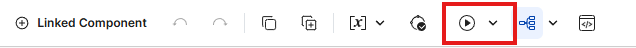screenshot indicated the Run button for loads and jobs